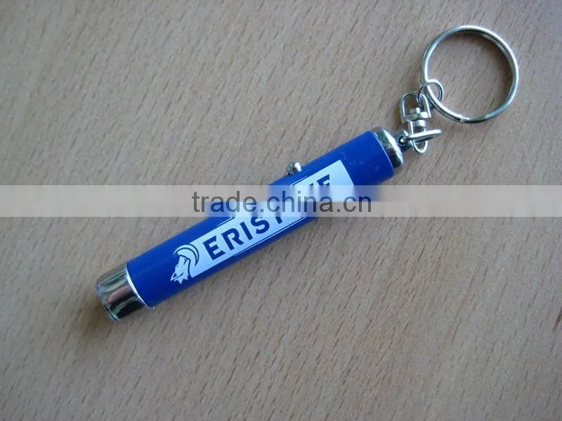 led logo projector torch keychain , logo projector key ring , promotional item led torch key light