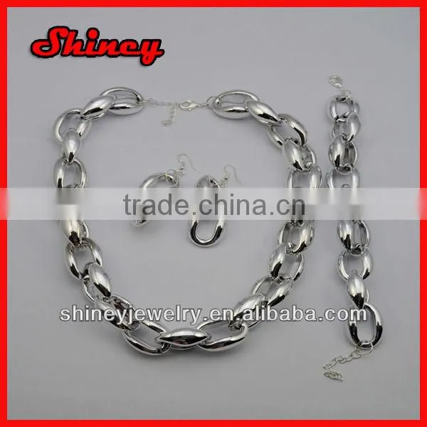 varous fashion styled HOT link chain 18 carat gold jewelry sets