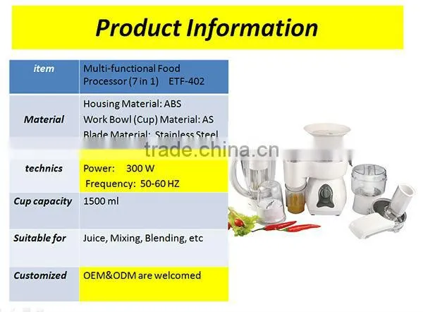 Cheap multifunction food processor