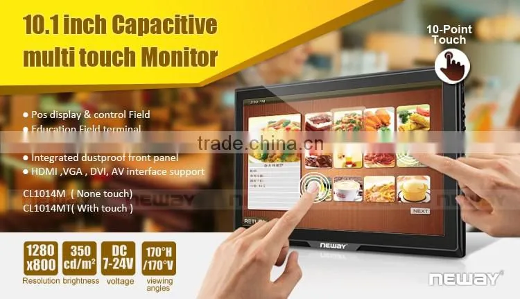 10.1 inch I/O control interface Capacitive touch screen for industry