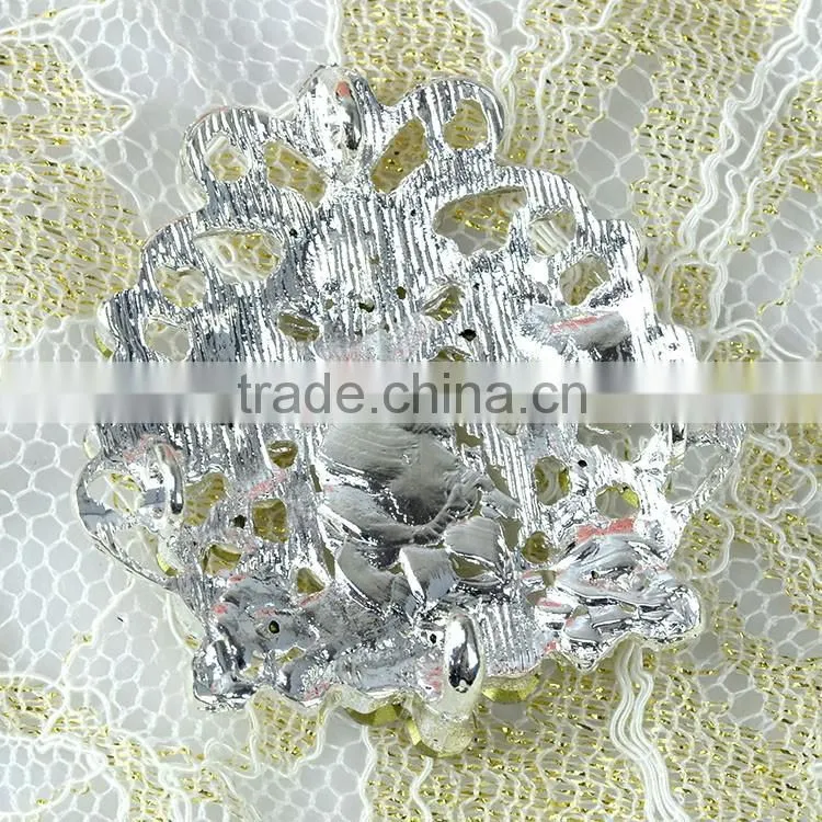 Lowest Price Button Brooch Pin, Zinc Alloy Pin Brooch, Crystal Pin Brooch, Strass Brooch for wedding dress