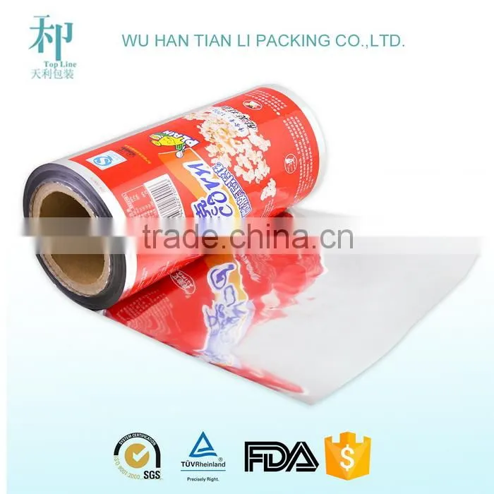 printed packaging auto pack plastic film roll
