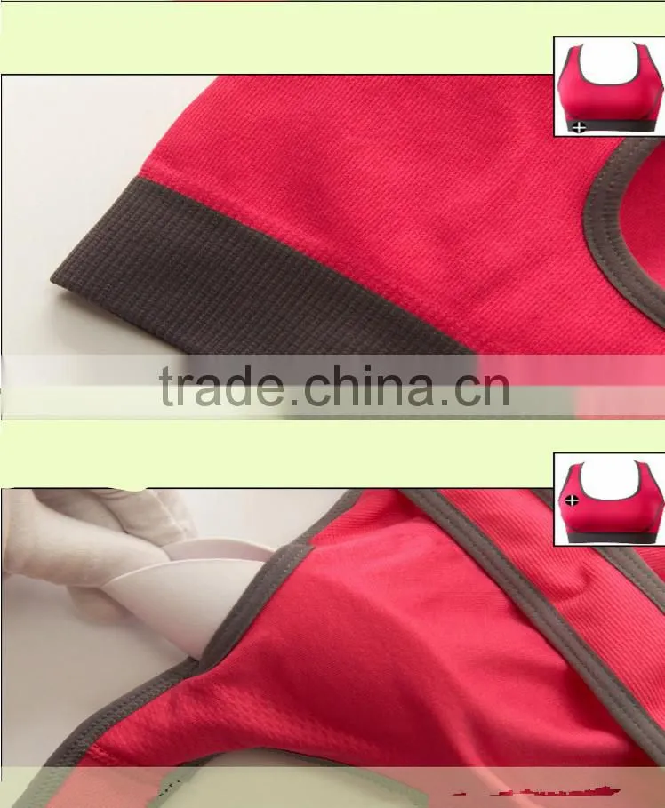 Girl Sport Seamless Pink Color Hot Sale Sex Women Sports Bra