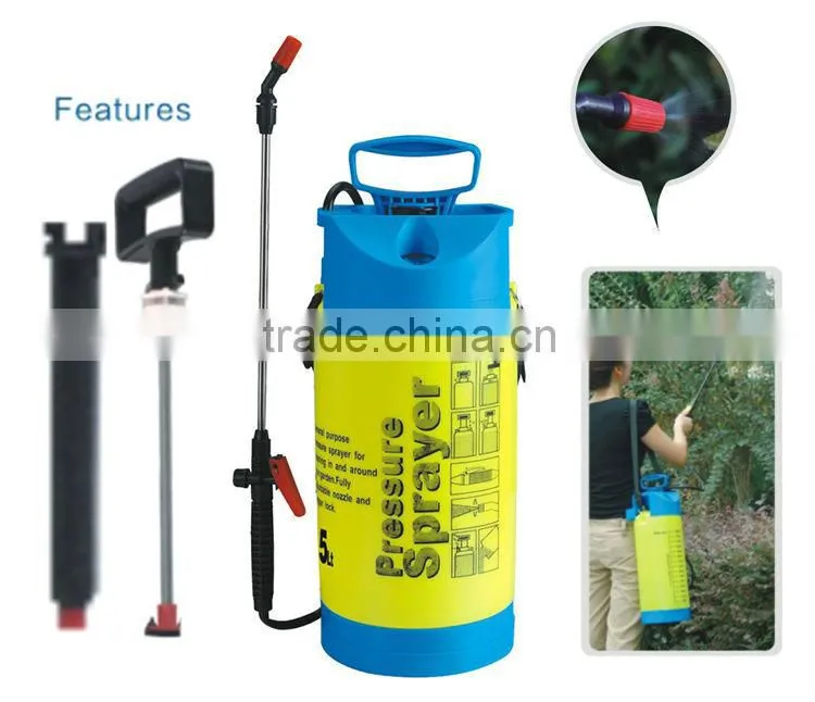 5l compressed air pressure sprayer with gauge