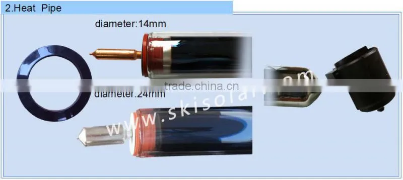 solar collector:vacuum glass tubes for solar water heater for home solar systems