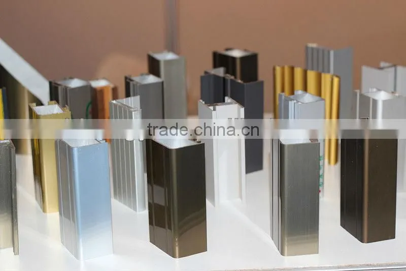 Silver anodize matt aluminium profile for windows and doors