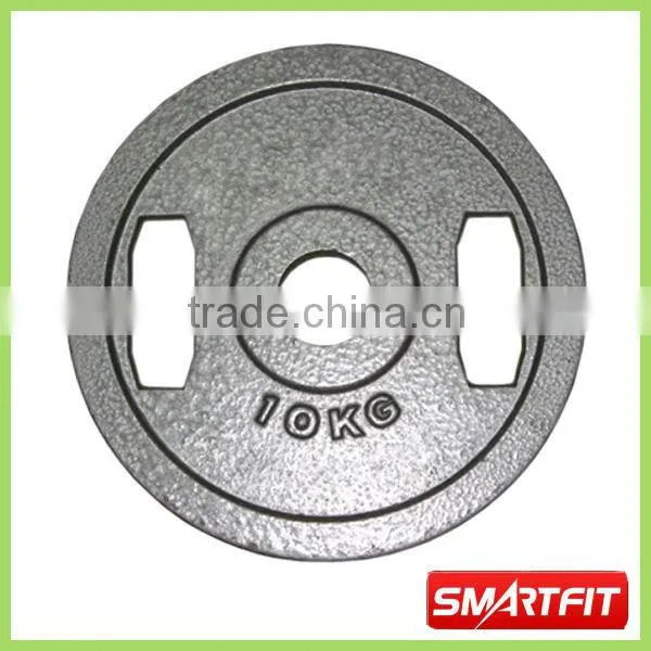 Square Edged Olympic Cast Iron Weightlifting Barbell Plate