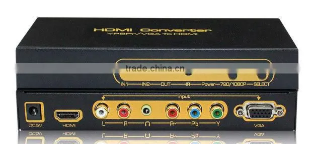 HDMI converter to VGA and component RGB 1080p