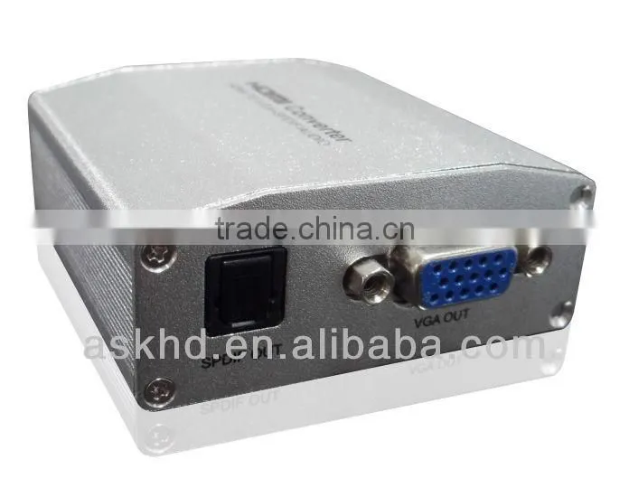 Digital HDMI to Analog VGA and Spdif +Stereo Audio Converter