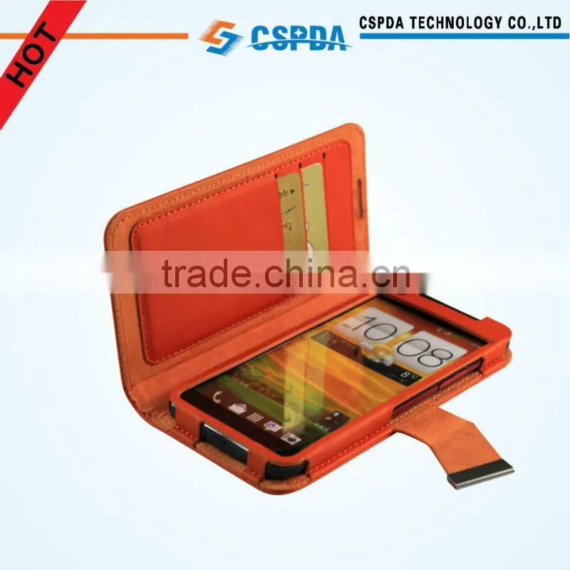 PU Leather Wallet Case Cover For HTC Butterfly Mobile Phone