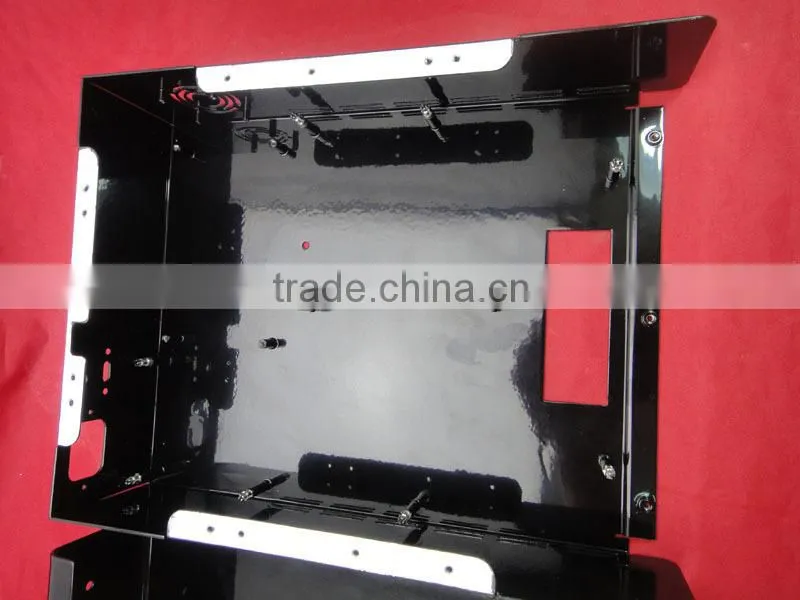Black flour powder coating metal parts