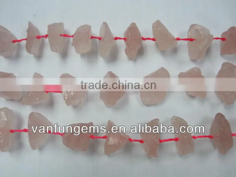 natural rough stone madagascar rose quartz