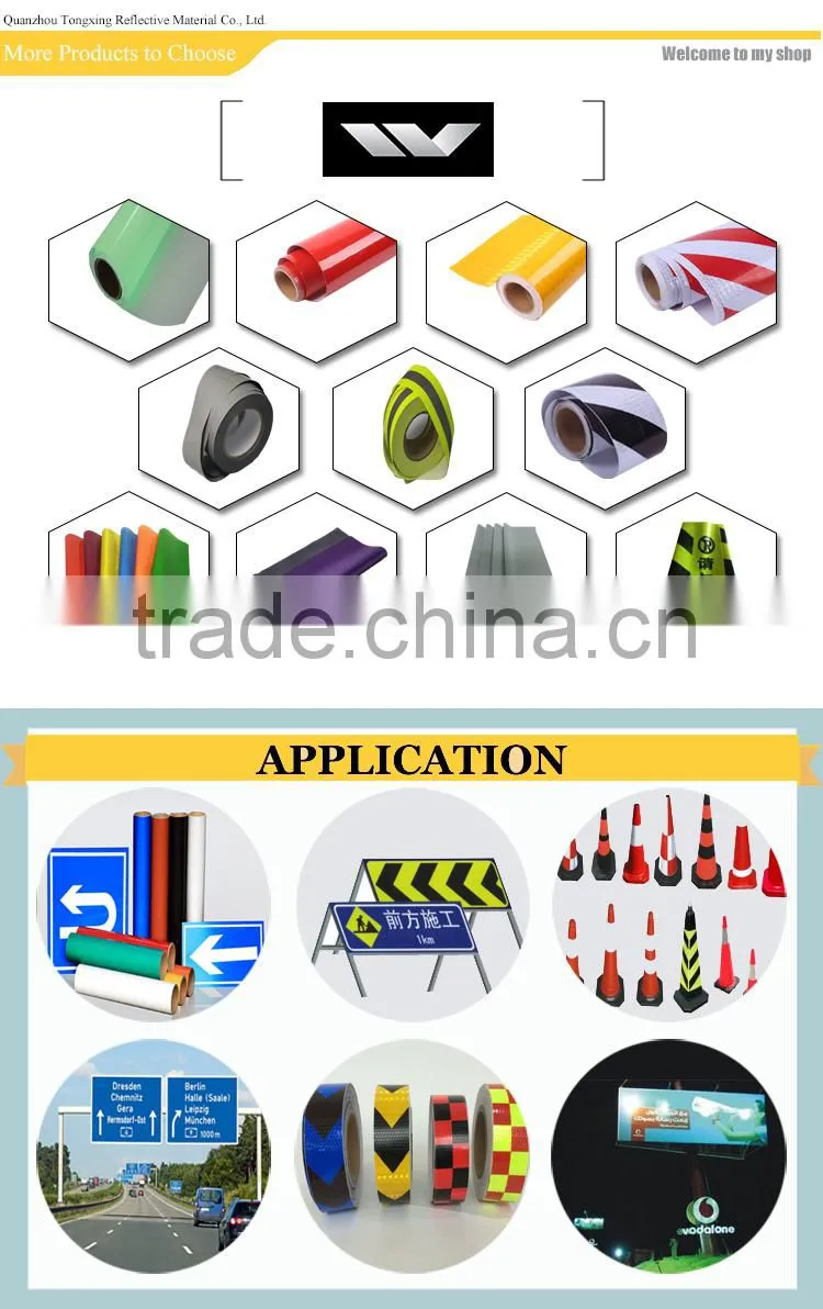 Hot Sale Reflective Material Pet Type Adhesive Reflective Film