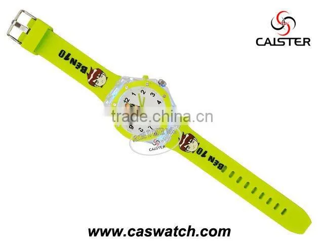 Loverly pink rubber band Hello Kitty face children's watch