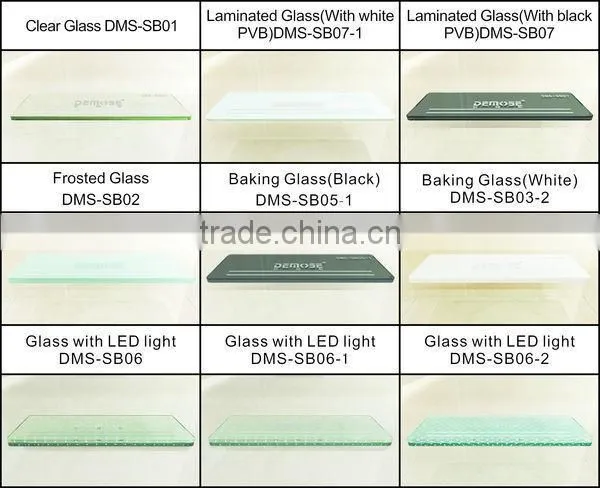 demose tempered glass railings/blue glass railing design