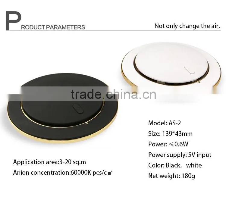 Hot selling Mini air purifier for cars with negative ion generator car air purifier