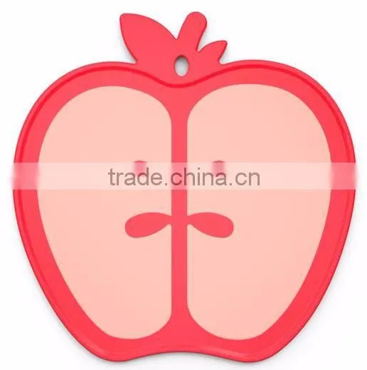 cute Fruit shaped design bamboo Chooping board, multi color cutting board