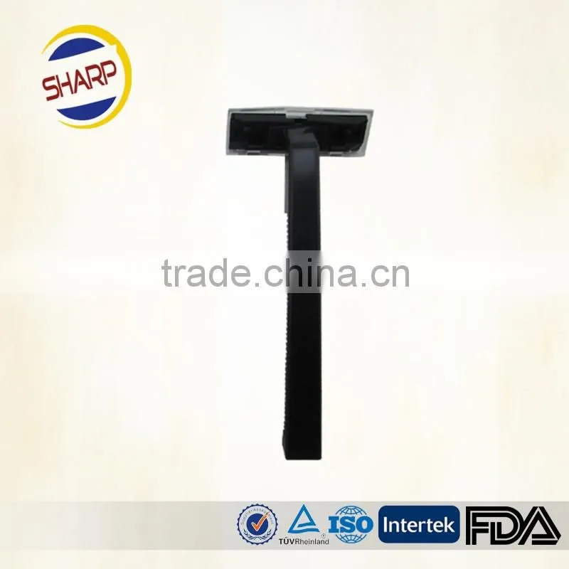 Competitive price shaving razor with double edge razor blades
