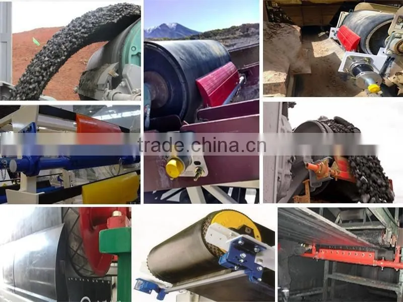 Polyurethane Primary Conveyor Belt Scraper For Mining Industry