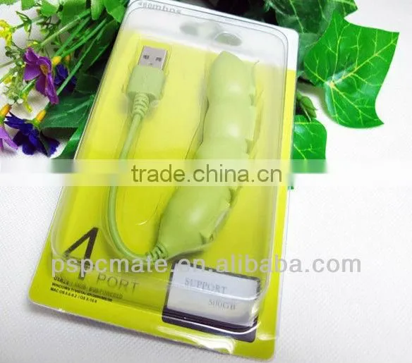 Purple Haricot usb hub vegetables shape hub 4 ports