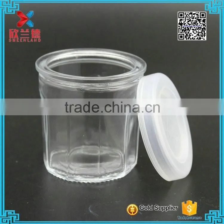 100ml round glass pudding jars