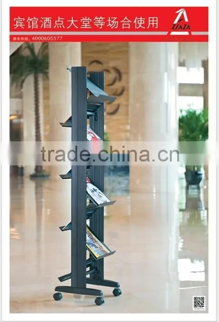 2015 popular plastic folding magazine rack