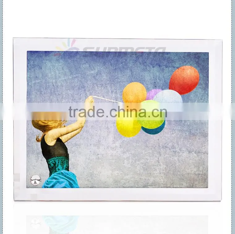 Sunmeta factory directly high quality blank sublimation glass photo frame BL-05