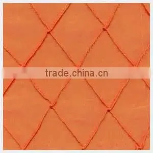 round pintuck taffeta table cloth/ wholesale pintuck taffeta table linen wedding decoration