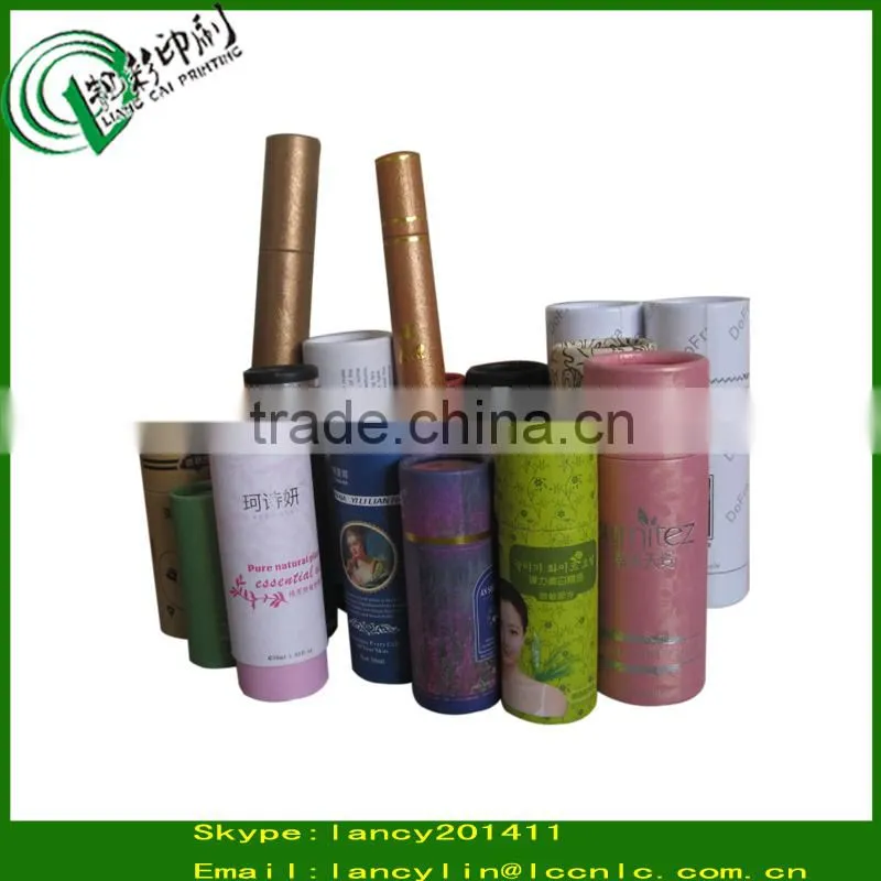 luxury spiral wound wine packing tube with metal caps wine bottle composite paper tube cans
