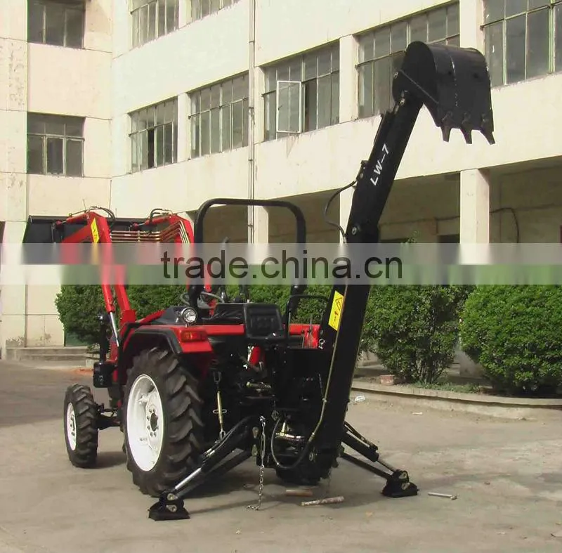 4WD 95 hp 954 tractor backhoe loader with FEL 4 in 1 bucket