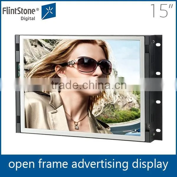 Flintstone pop 15 inch no frame lcd advertising screen