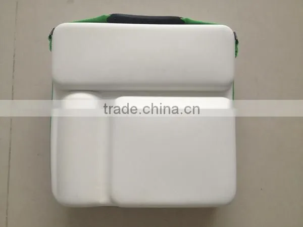 Fashion printing cmbossed eva tool box hard PU eva toolbox