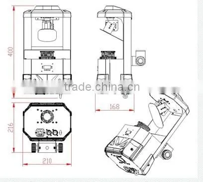 Multifunction led light nightclub & pub 60w scanner light