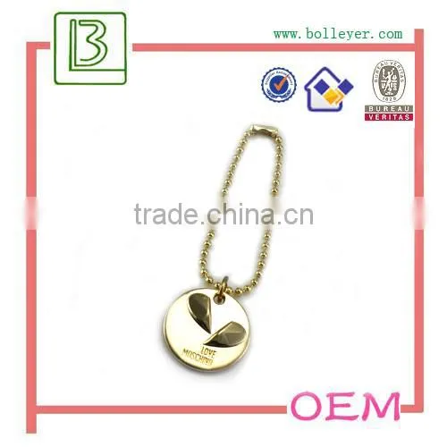 custom Metal jewelry hanging tag