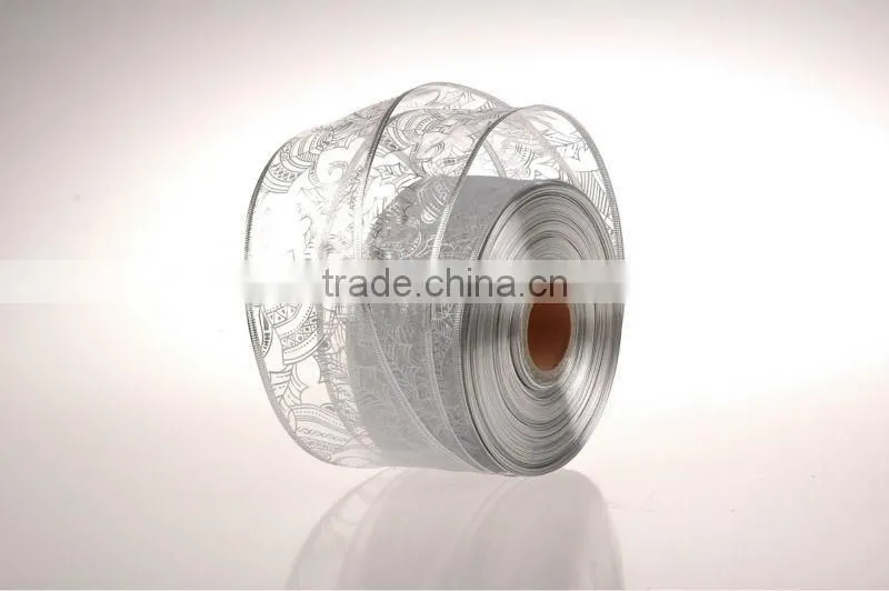 Gift Decorative Organza Wired Christmas Ribbons