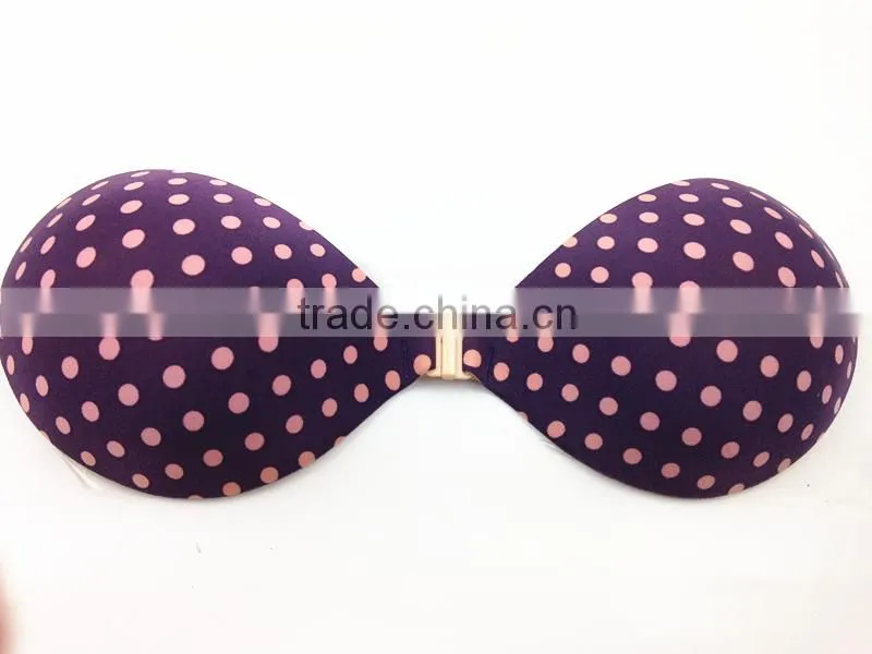 Popular With Young Girl Adhesive Sponge Strapless Bra Best Quality Bra With Cute Dot Design