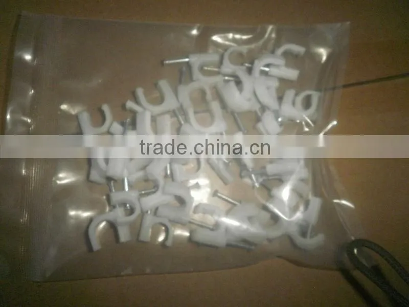 flat nail cable clip 9mm packaging as customer requested