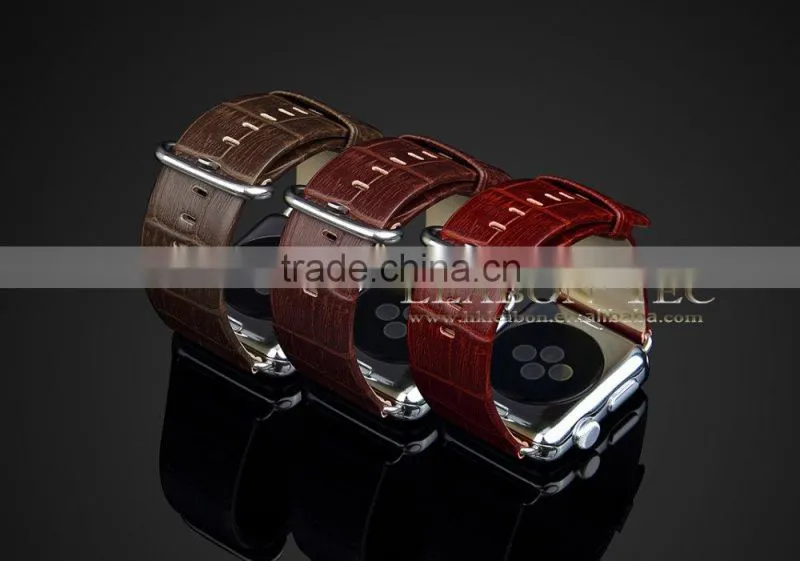new Classic Button Strap for Apple Watch,for Apple Watch Genuine Leather Watch Strap Band with Adapter