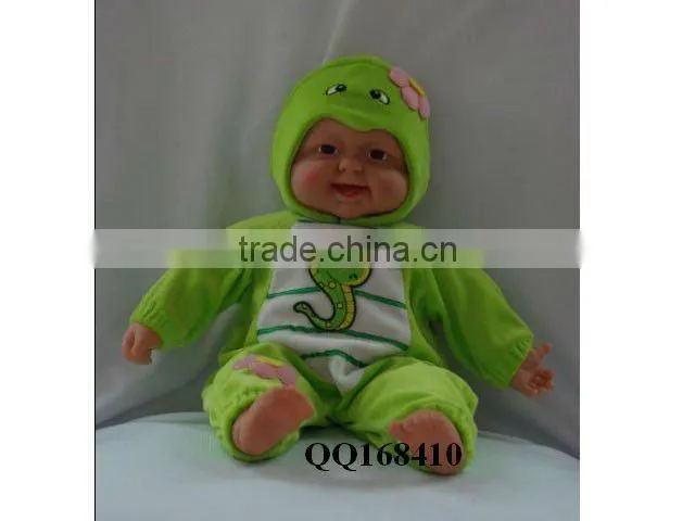16 inch lovely baby doll with IC-papa,mama,cry laugh
