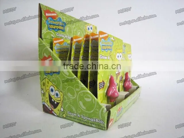 Magic Spongebob growing sponge toys in water growing patrick toy patrick star for baby fun magic growing sponge