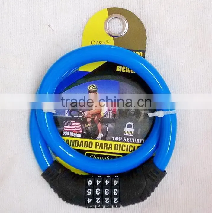 hot sale 4 digit combination safe bicycle lock supplier factory