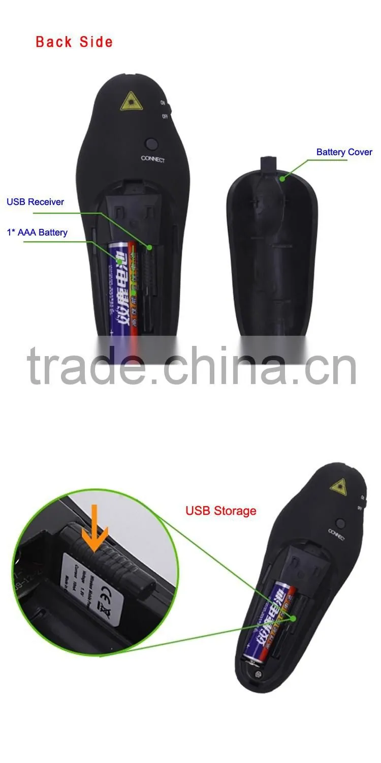 Hot selling wireless laser presenter presentation remote
