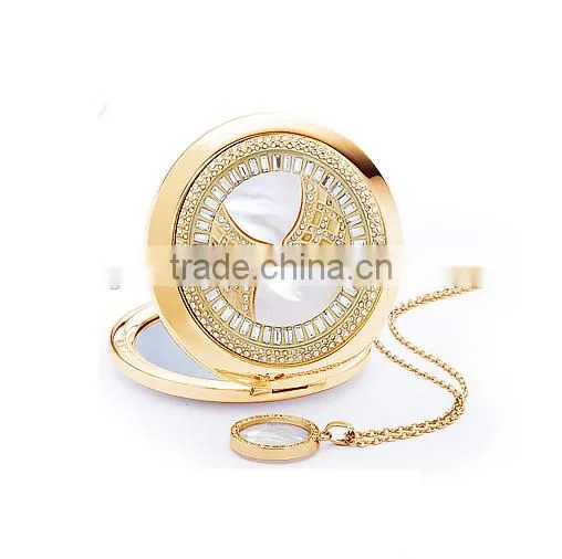 Fashion hot sale shell cosmetic foldable mirror