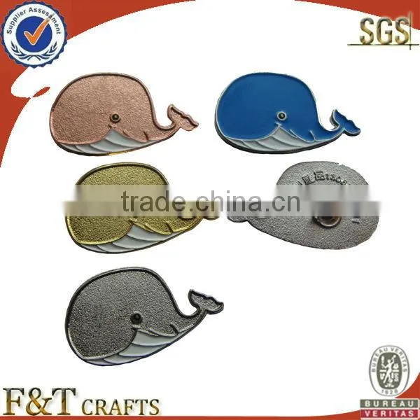 custom shape metal animal badge for promotion