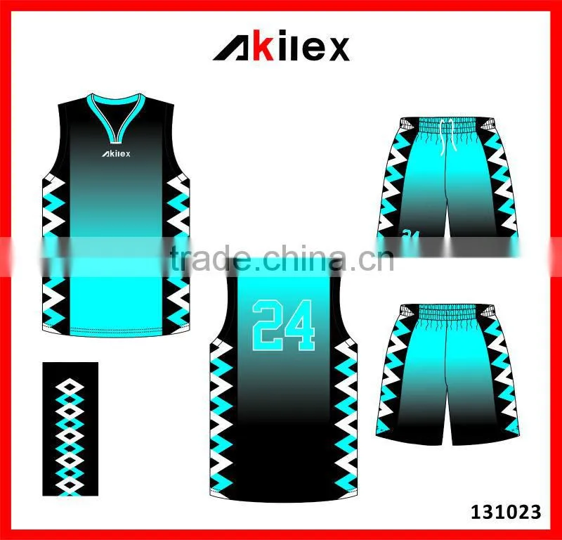 Sublimated basketball jersey uniform design