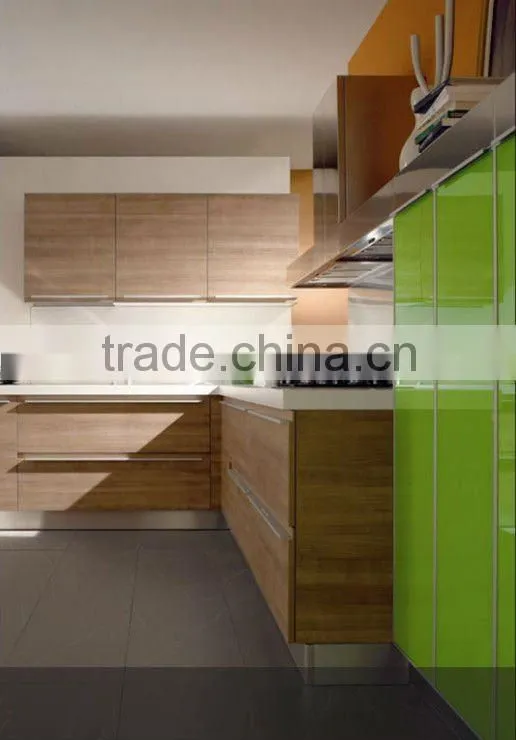 Modern Kitchen cabinet melamine mixed lacquer kitchen cabinet