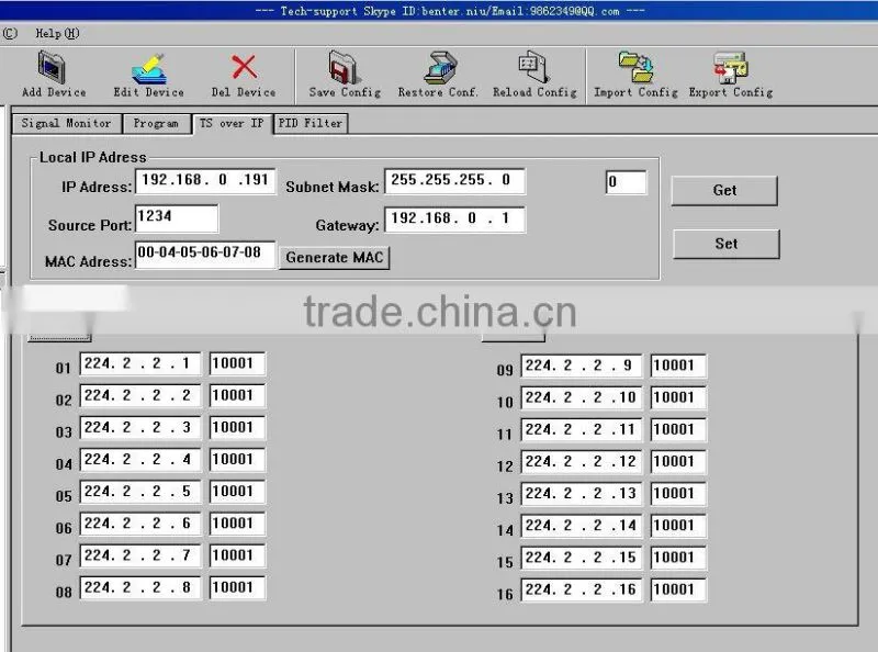 4in1 dvb s CI SPTS IRD (4 DVB-C RF in,4 CI,4 ASI+IP 32 SPTS Multicast UDP out)