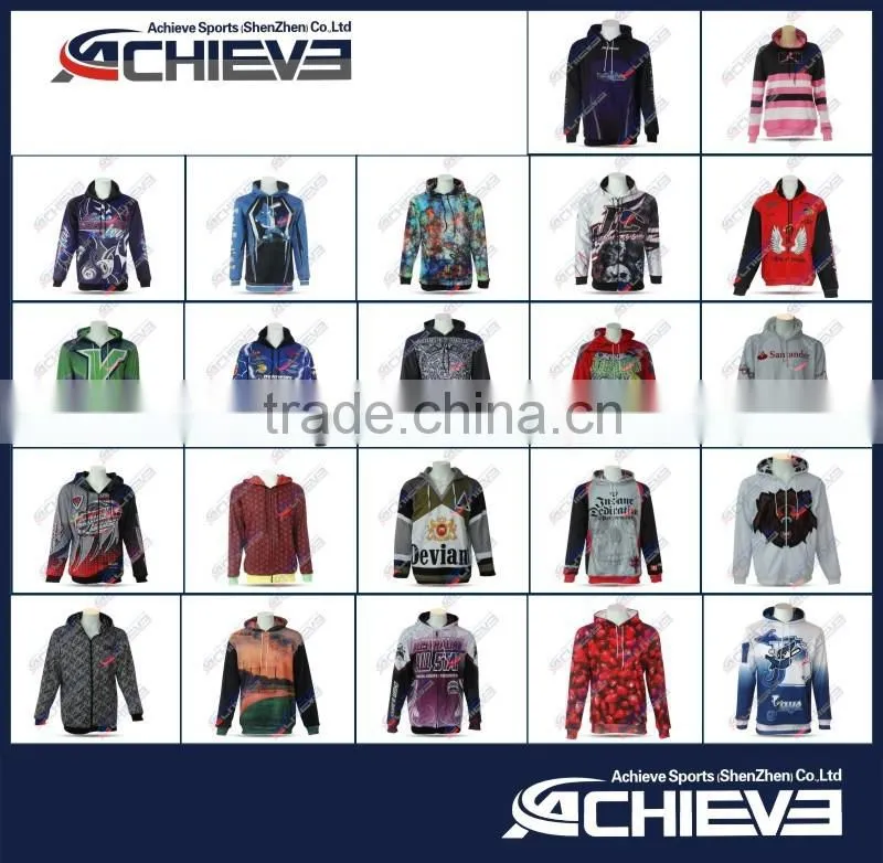 Custome design sublimation Long sleeves High quality hoodies