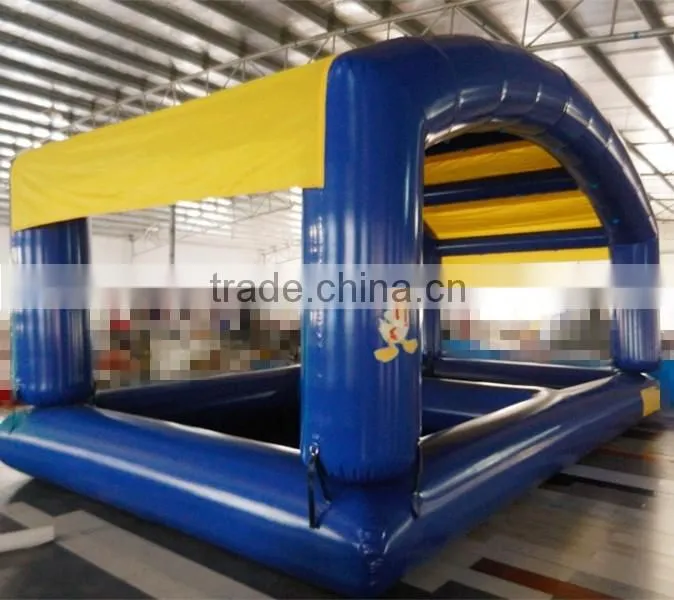 PVC tarpaulin inflatable pool with sunshade, outdoor swimming pool tent, pool tent covers for water toy