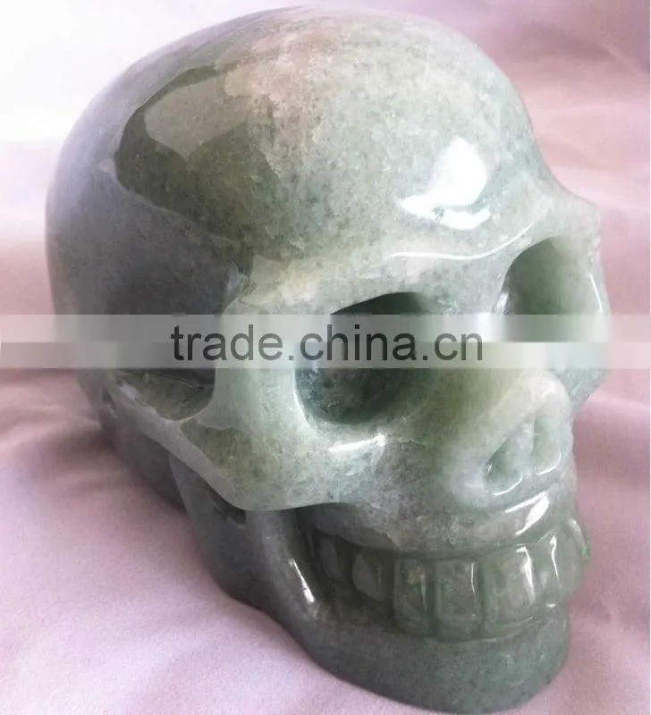 Green Aventurine Skull